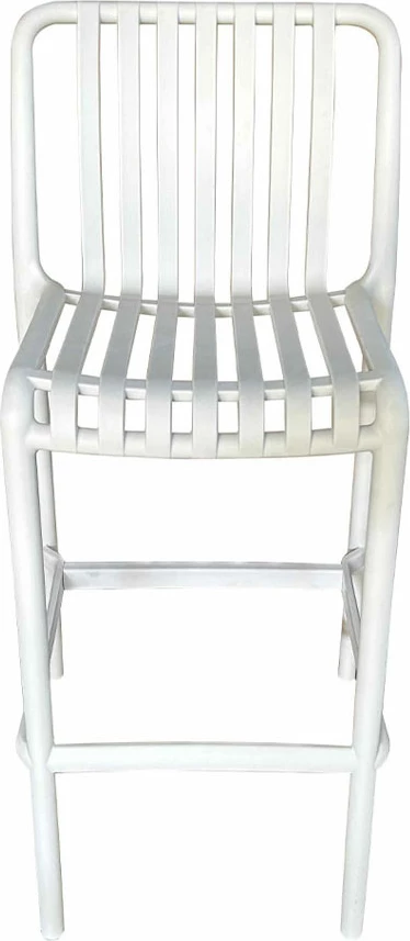 Karrige për bar, ngjyrë e bardhë, 47x38x103.5 cm