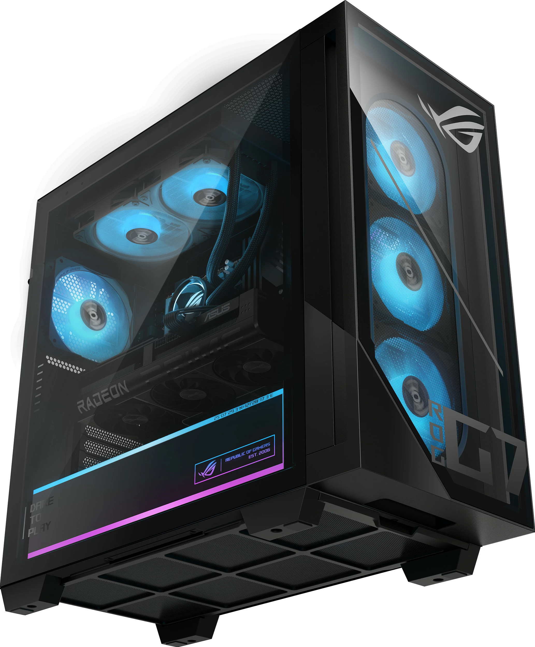Kompjuter gaming ASUS ROG GM700 GM700TZ-R9800X283W, Ryzen 7 9800X3D, 32GB RAM, 2TB SSD, Radeon RX 9070 XT, Windows 11 Home, e zezë