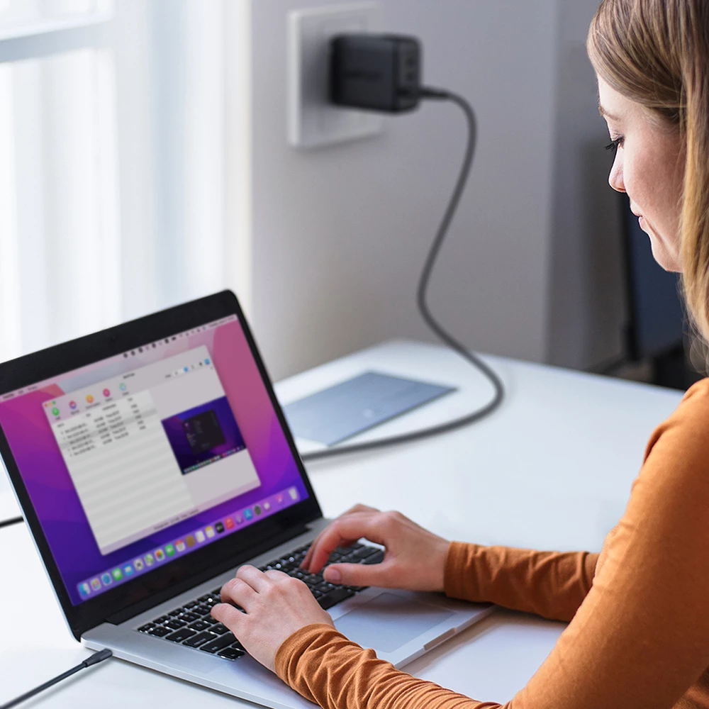 Kabllo USB Acefast C3-04, 1.2m, 3A, e zezë