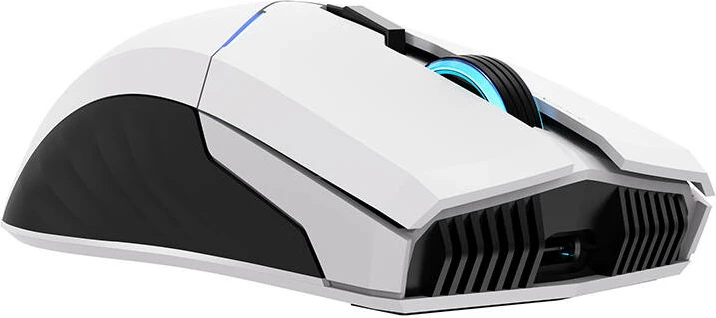 Maus wireless Thunderobot ML702, 8000 DPI, 6 butona, RGB, i bardhë