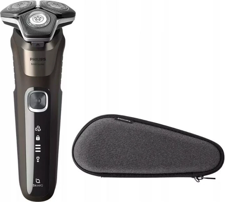 Makinë rroje Philips S5886/30 Series 5000, për rruajtje të lagësht dhe të thatë, e zezë