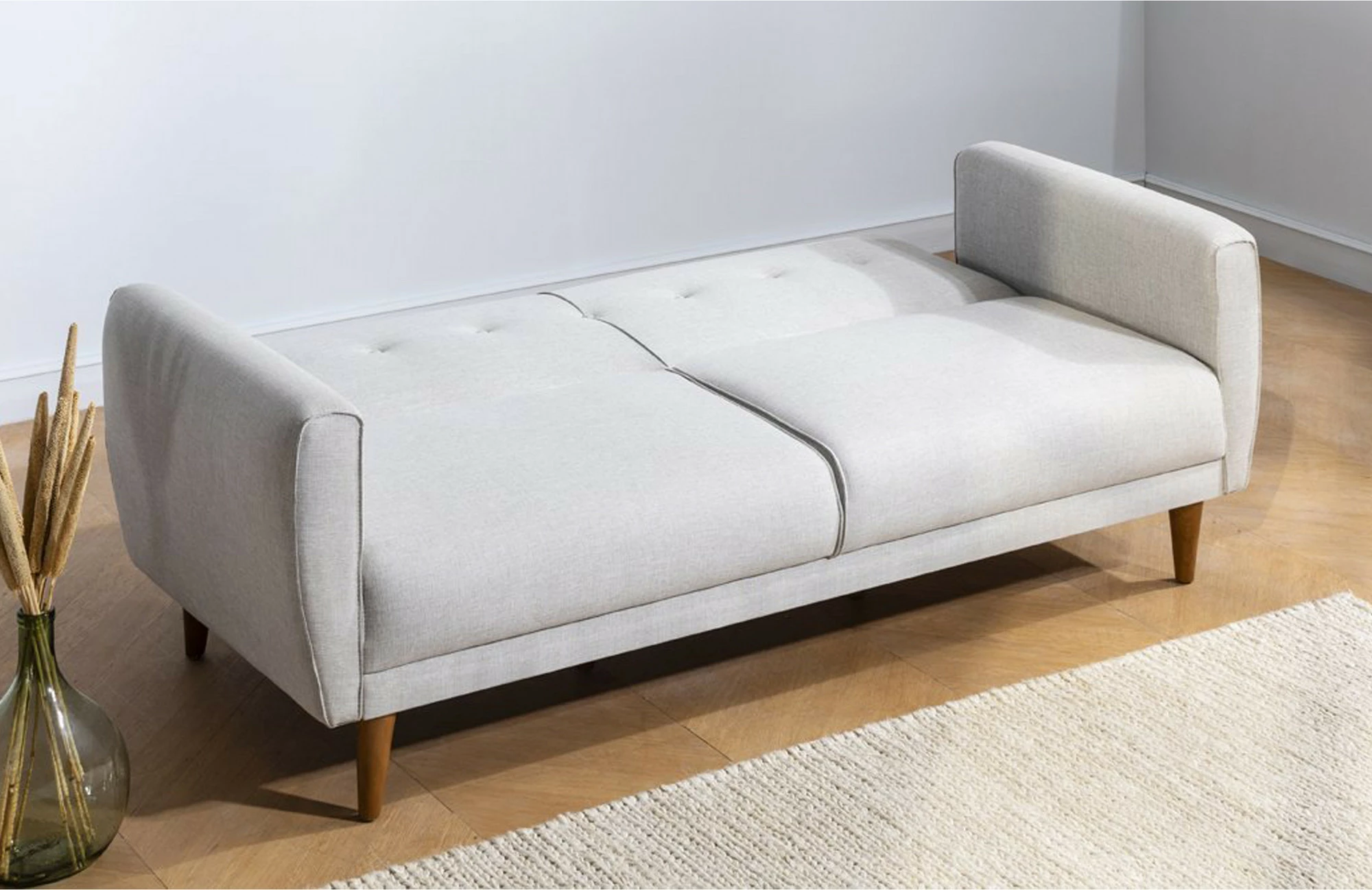 Set divani-krevat Atelier del Sofa, Aria-TKM05-1005, krem