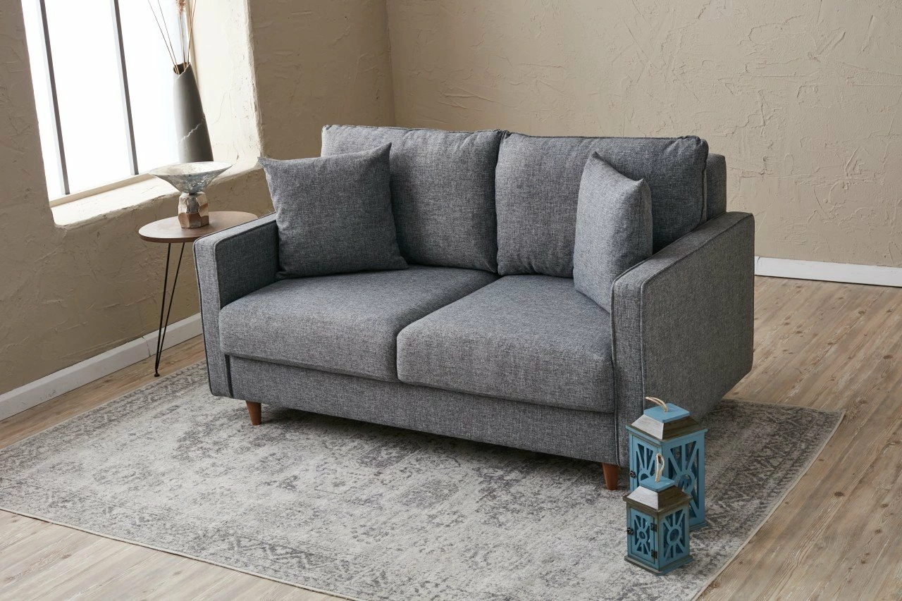 Divan dy ulës, ngjyrë gri, Eva, Atelier del Sofa