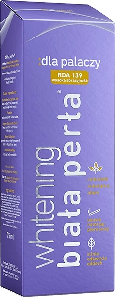 Pasta për dhëmbë zbardhuese për duhanpirës Biała Perła 75ml