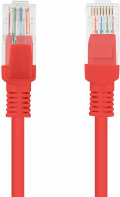 Patchcord Lanberg PCU6-10CC-0050-R Cat6 0.5 m U/UTP RJ-45, i kuq