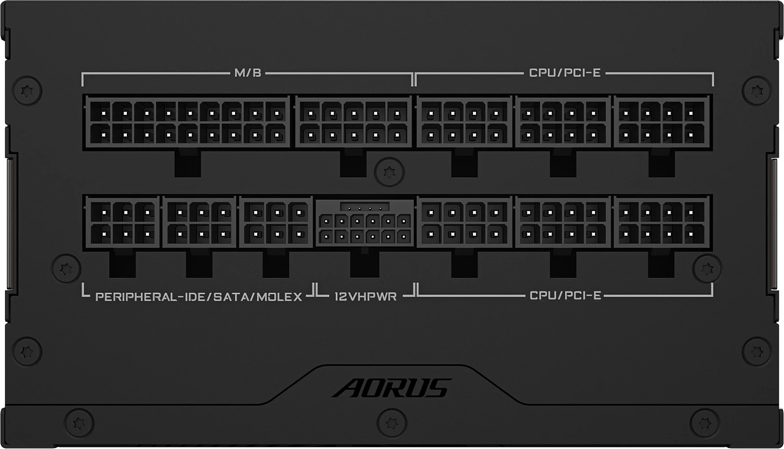 Furnizues Gigabyte AORUS ELITE P850W, PCIe 5.0, 80 PLUS Platinum, Dizajn plotësisht modular, Ventilator 120mm, ATX 3.0, 850 W