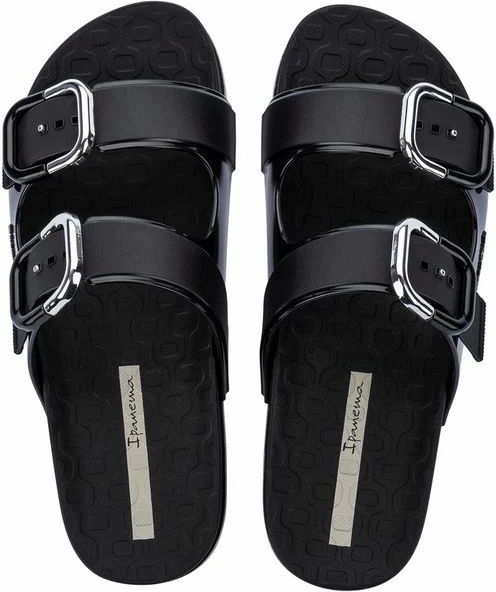 Papuqe femra Ipanema Slide, të zeza