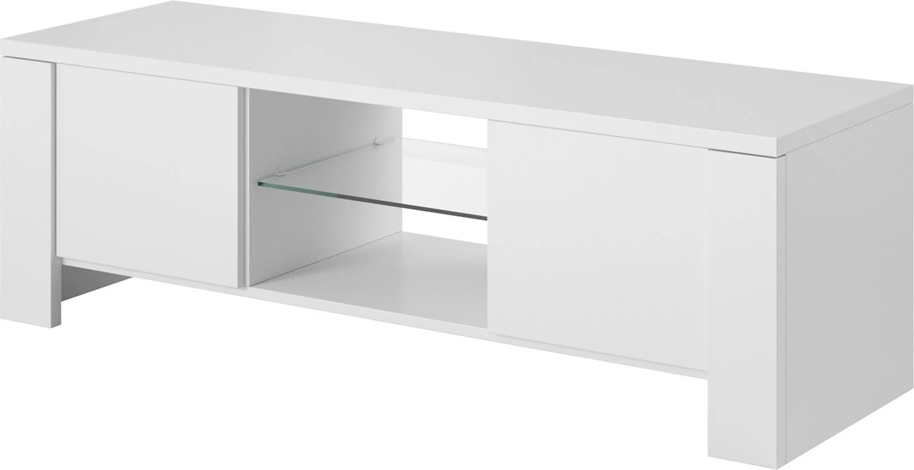 Komodinë për TV Cama West,  42/130/42, e bardhë