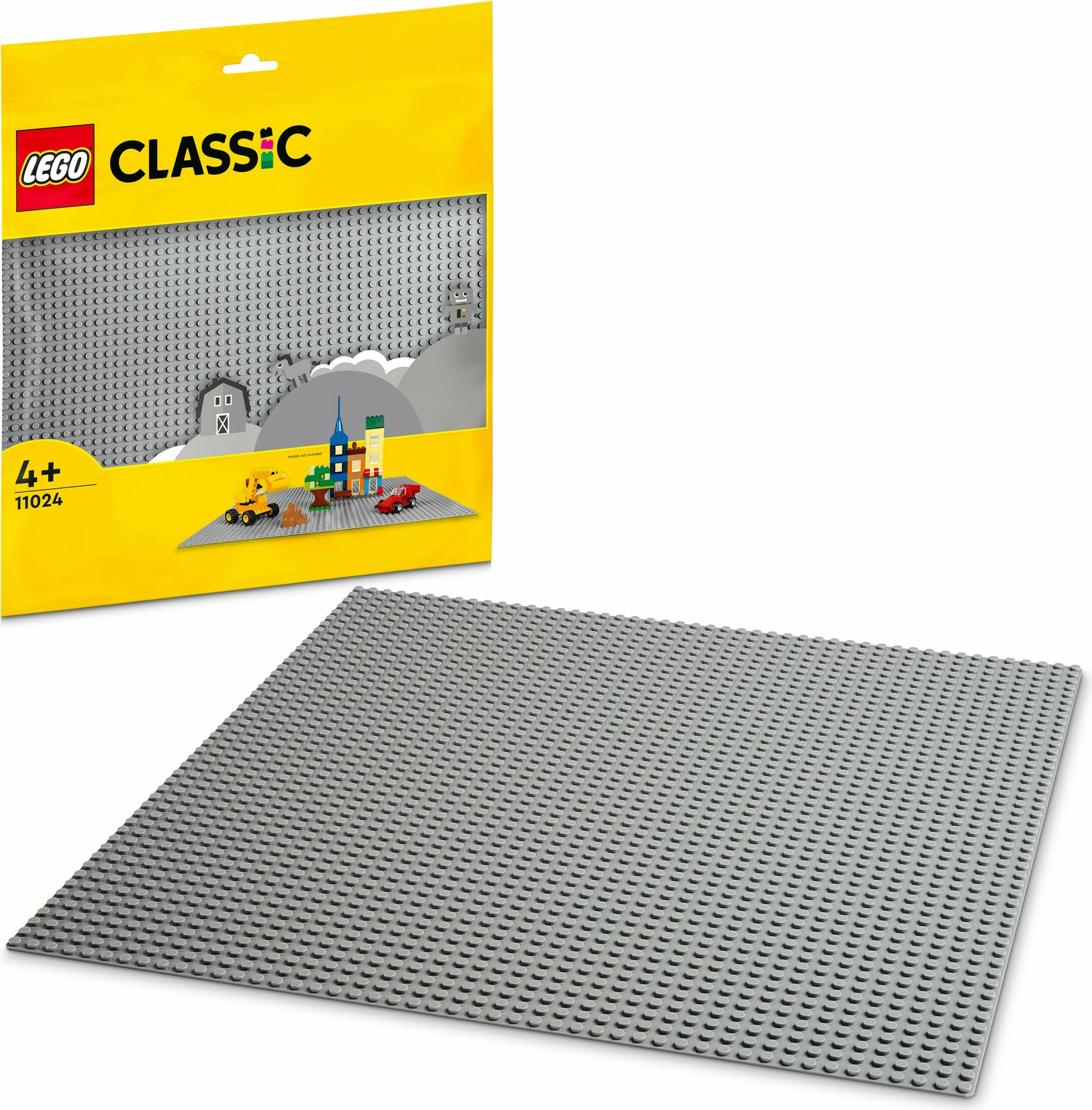 Baza ndërtimi LEGO Classic Grey Baseplate, 48x48-stud, plastikë, shumëngjyrëshe