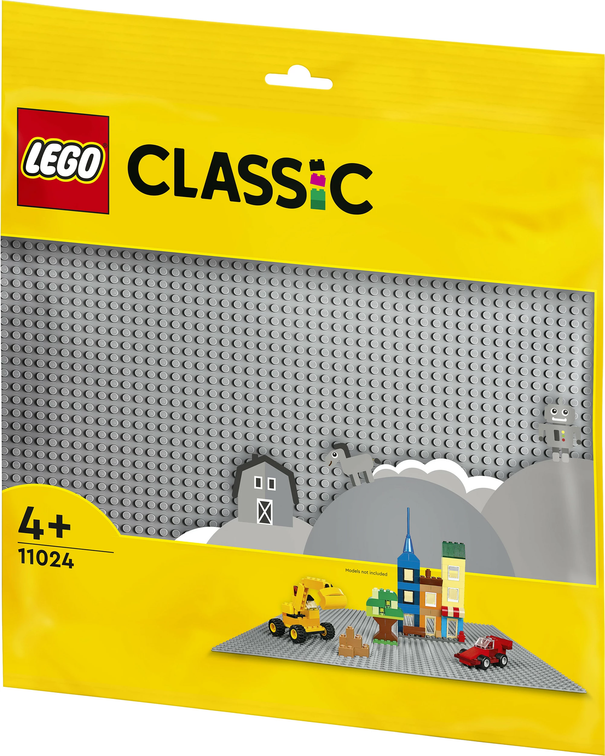 Baza ndërtimi LEGO Classic Grey Baseplate, 48x48-stud, plastikë, shumëngjyrëshe