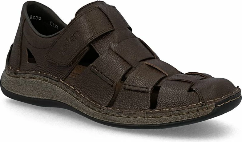 Këpucë lëkure meshkuj Rieker 05281-25, kafe