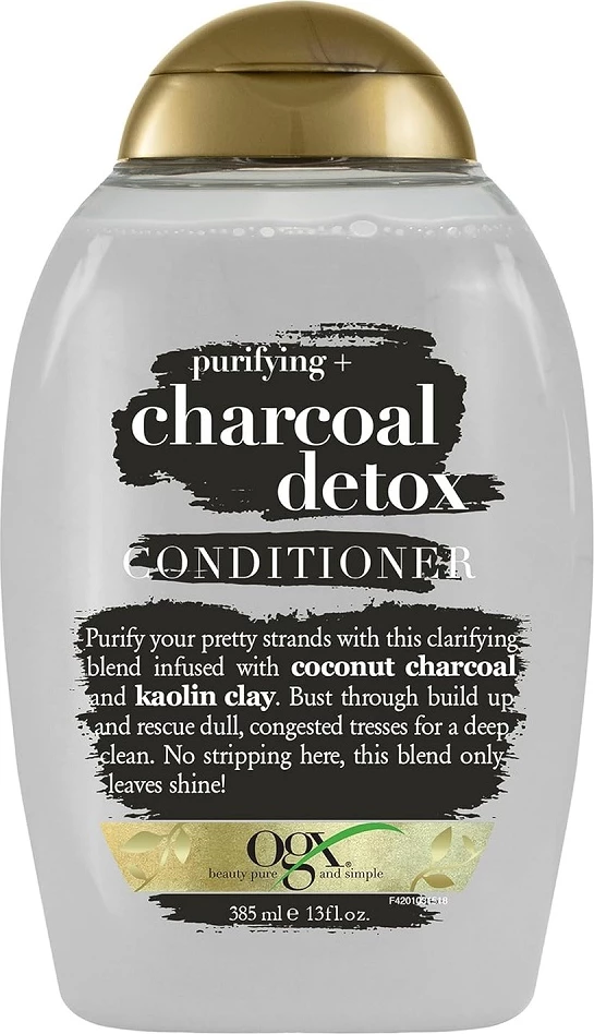 Kondicioner për femra OGX Purifying + Charcoal Detox 385ml