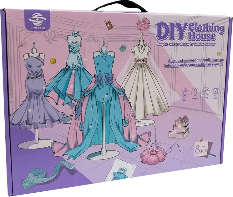 Set dizajni mode ASKATO 128627, për vajza, shumëngjyrësh, 3 manekinë