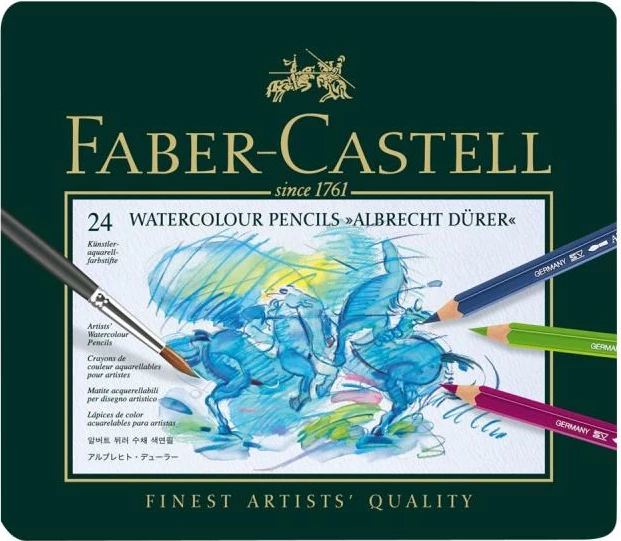 Lapsa akuarel Faber-Castell Albrecht Dürer FC-117524 (117524), 24 copë, e verdhë/bardhë