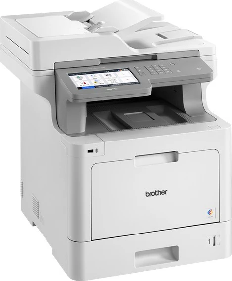 Printer multifunksional Brother MFC-L9570CDW, laser, ngjyrë, A4, WiFi, ekran prekje, bardhë