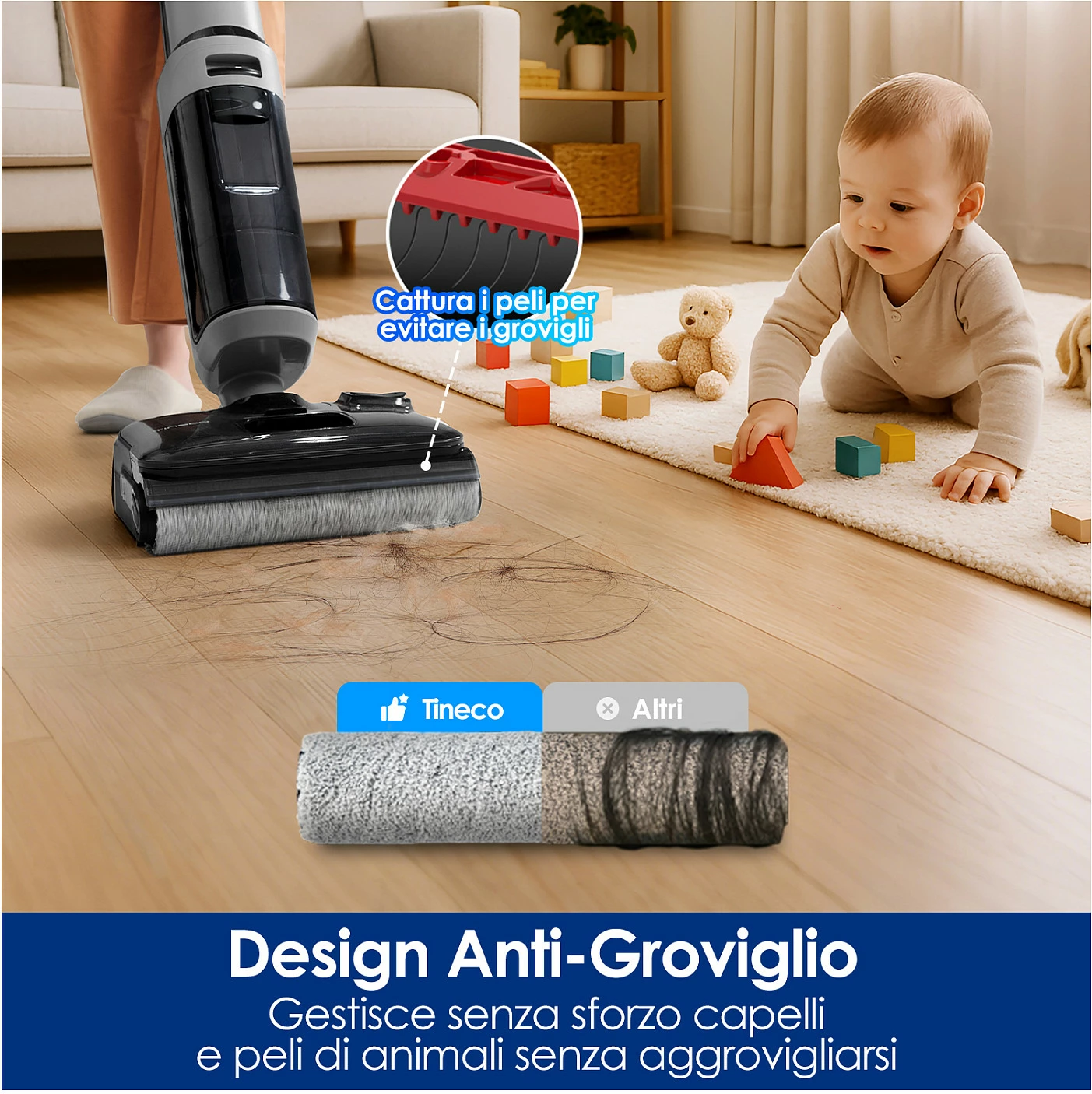 Fshesë dyshemeje me ujë/thatë Tineco FLOOR ONE i5 Stretch, pa kabllo, e zezë/gri