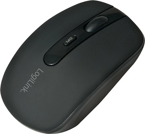 Maus LogiLink ID0078A, Bluetooth, optik, 1600 DPI, e zezë