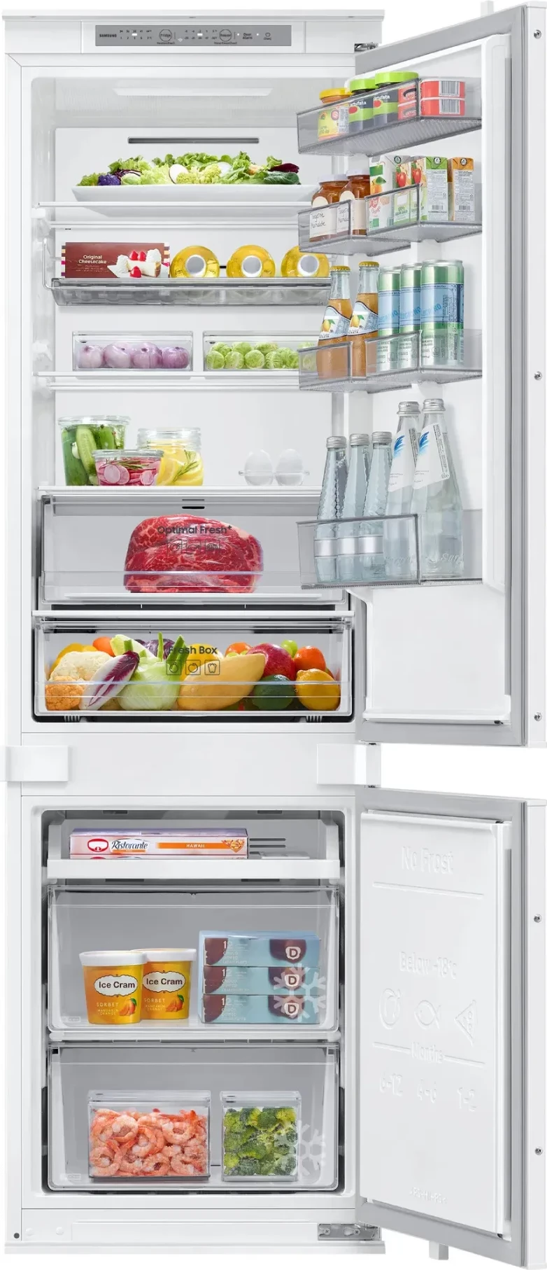 Frigorifer i integruar, Samsung, BRB70F26CES0EO, 177.5/54 cm, klasë energjie E, i bardhë