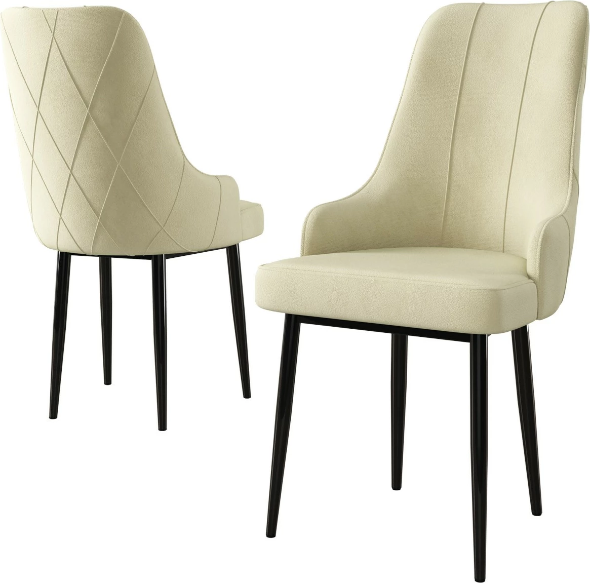 Set karrigesh (6 copë) Hanah Home, Trex, krem, e zezë