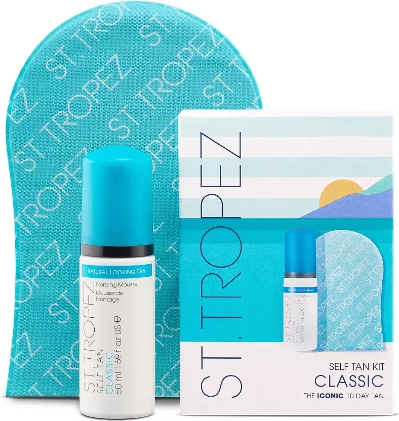 Set vetë-ngjyrues për femra ST. TROPEZ Self Tan Classic Ultra Hydrating Foam 50ml + dorezë