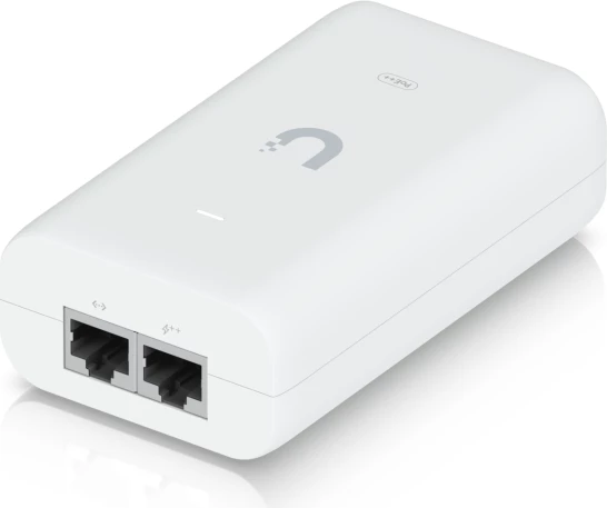 Adapter PoE++ Ubiquiti U-POE++, 60W, 48V DC, i bardhë