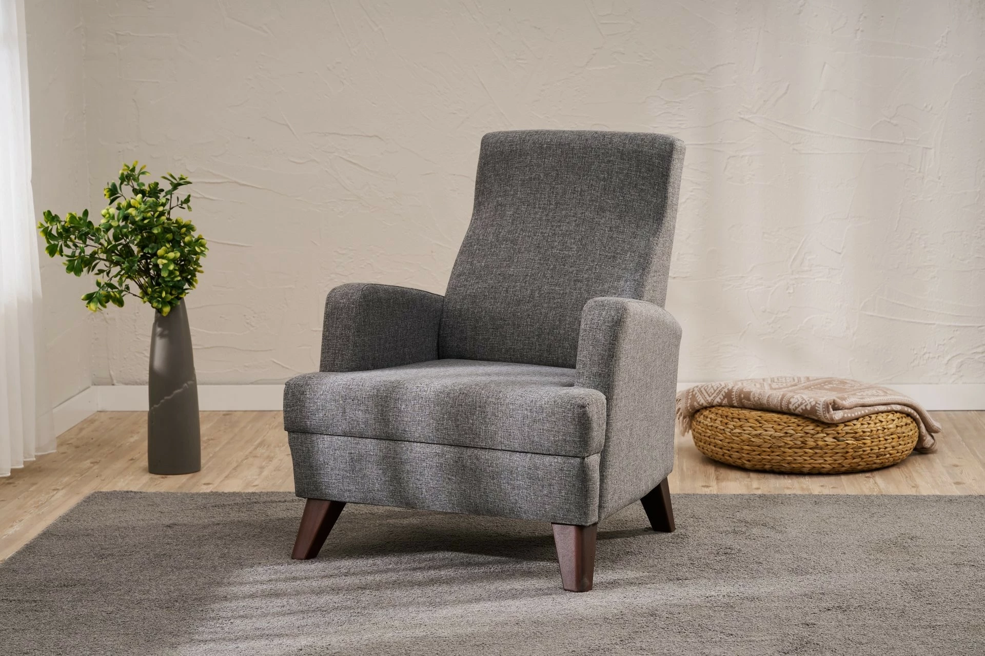 Karrige një vendëshe Atelier del Sofa, Aly, ngjyrë gri