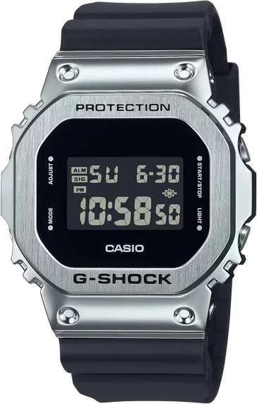Orë dore G-SHOCK GM-5600U-1, e argjendtë/zezë
