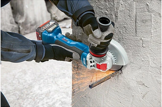 Frezë këndore me bateri Bosch Professional GWX 18V-10 P, X-LOCK, solo pa bateri/karikues, 18V, L-BOXX, blu/zezë