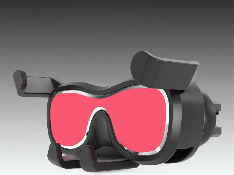 Mbajtës graviteti për celular Hurtel YC06, për ventilator të makinës, me aromatizues, argjend