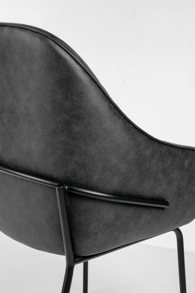 Karrige me mbështetëse duarsh Tosca, ngjyrë gri, 62x63x90.5cm