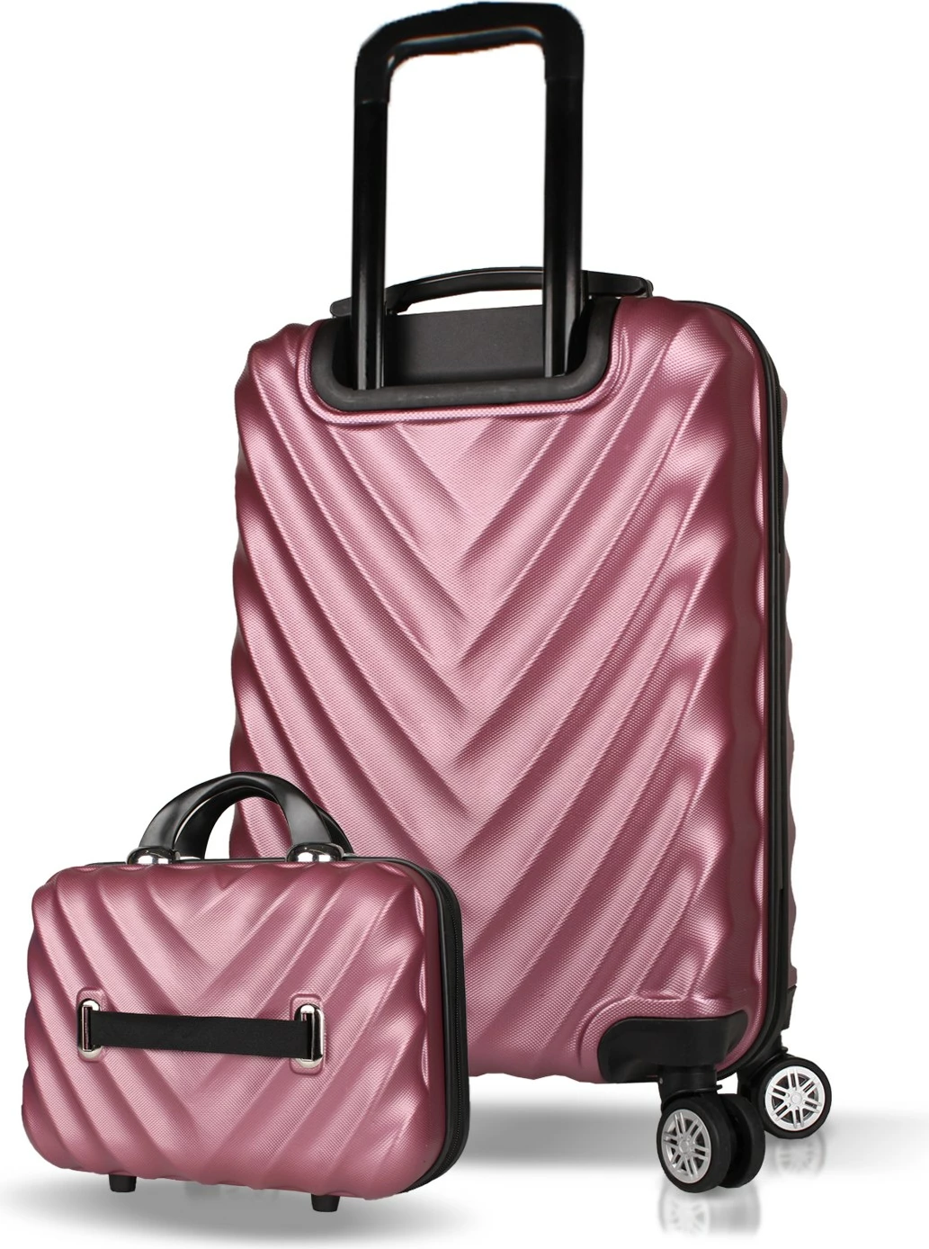 Set valixhesh (2 copë), ngjyrë rozë e artë, Zoozie Bags, 7323
