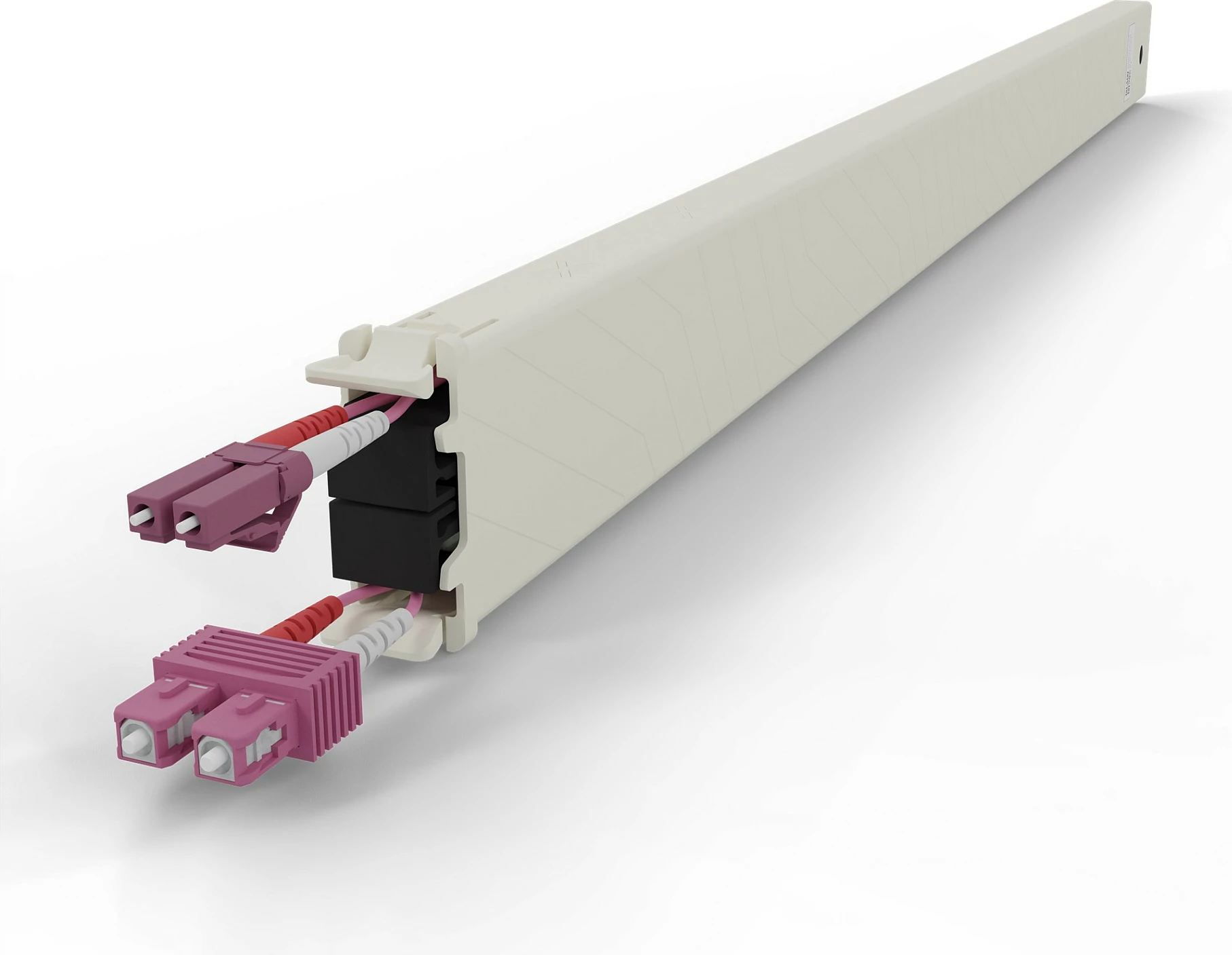 Kasetë kabllo fibër optike PATCHBOX .one, 30RU, OM4, LC-SC, 1.8 m, rozë