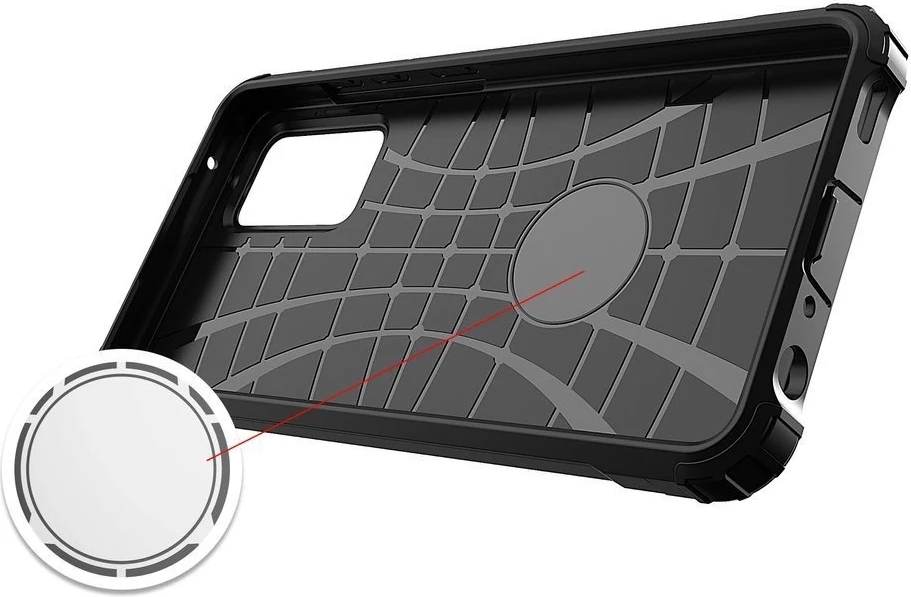 Mbështjellës Hybrid Armor Hurtel për Samsung Galaxy A26, argjend