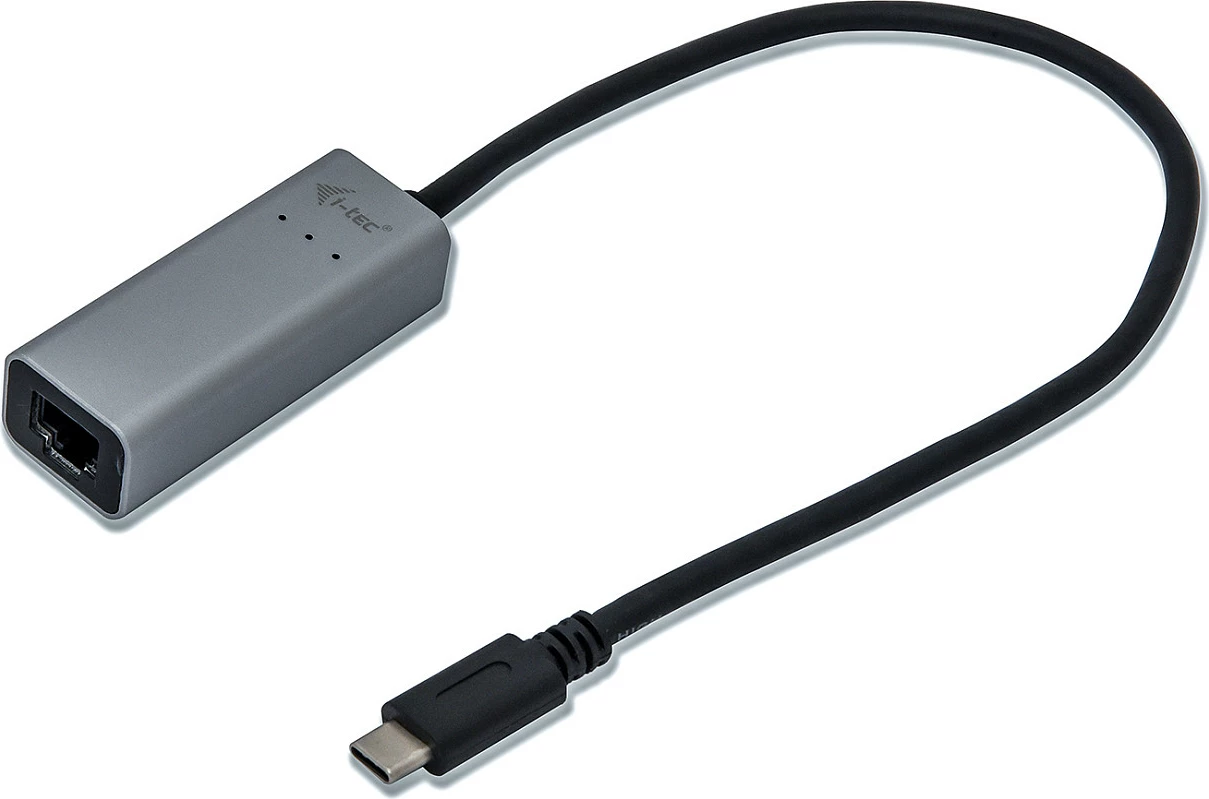Adapter Ethernet USB-C i-tec Metal Gigabit, 1x RJ-45, 10/100/1000 Mbps, Gri