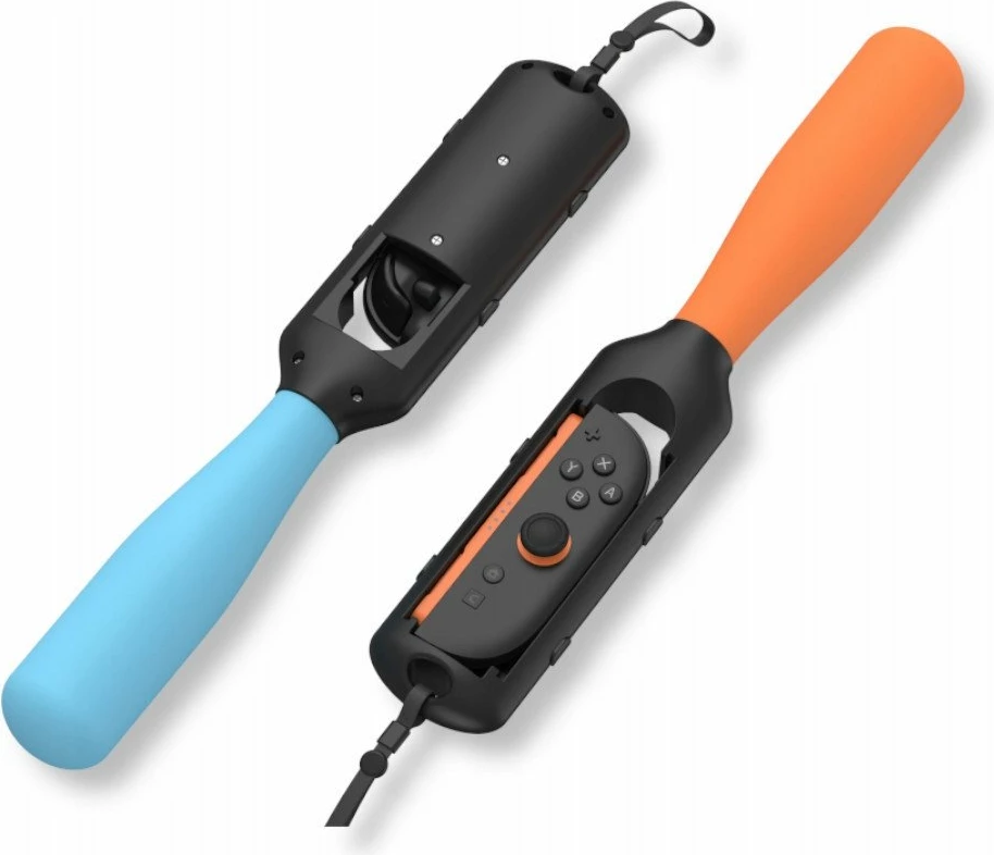Mbajtës Joy-Con Yaxo Baseball Set YGBSJCH01CM, për Nintendo Switch/Switch OLED/Switch 2, 2 copë, portokalli/blu