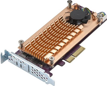 Kartë zgjerimi QNAP QM2-2S-220A, PCIe 2.0, M.2 22110/2280, ngjyrë ari