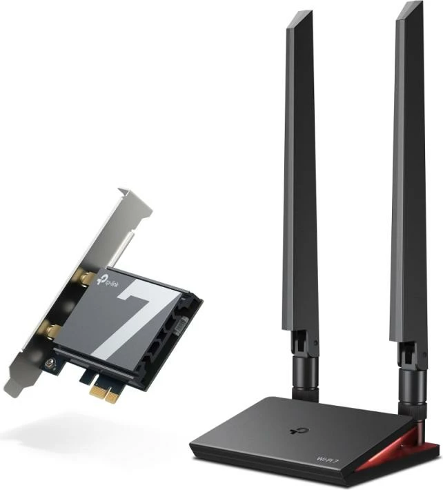 Kartë rrjeti Wi‑Fi TP-Link Archer TBE550E PCI-Express, e zezë