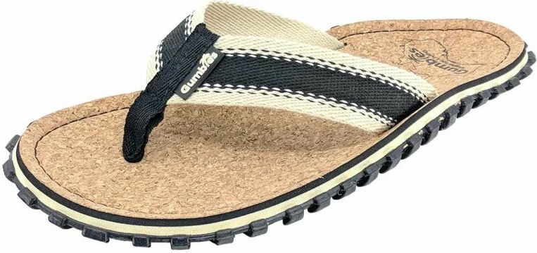 Flip-flop Gumbies për meshkuj, bezhë/krem dhe të zeza [Madhësia: 42]