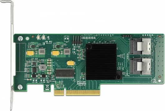 Kartë zgjerimi SATA DeLOCK PCIe 2.0 x8, 8 porta SATA III, e zezë