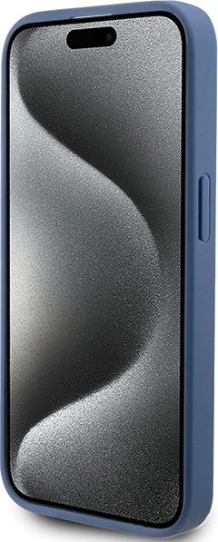 Mbështjellës Guess 4G Stripe për iPhone 15 Pro Max, Blu