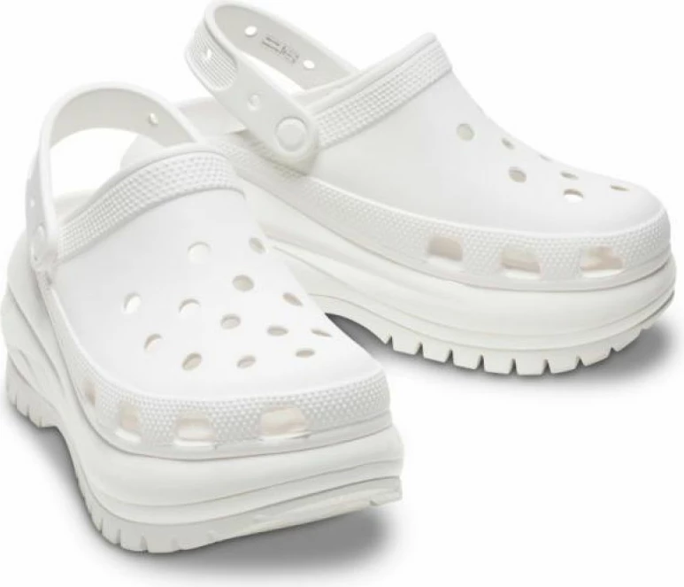 Thongs Crocs për meshkuj dhe femra, të bardha [Madhësia: 39 - 40]
