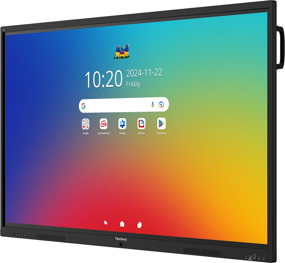 Ekran interaktiv ViewSonic IFP6541-1-1C, 65", 4K UHD, Touch, anti-glare, i zi