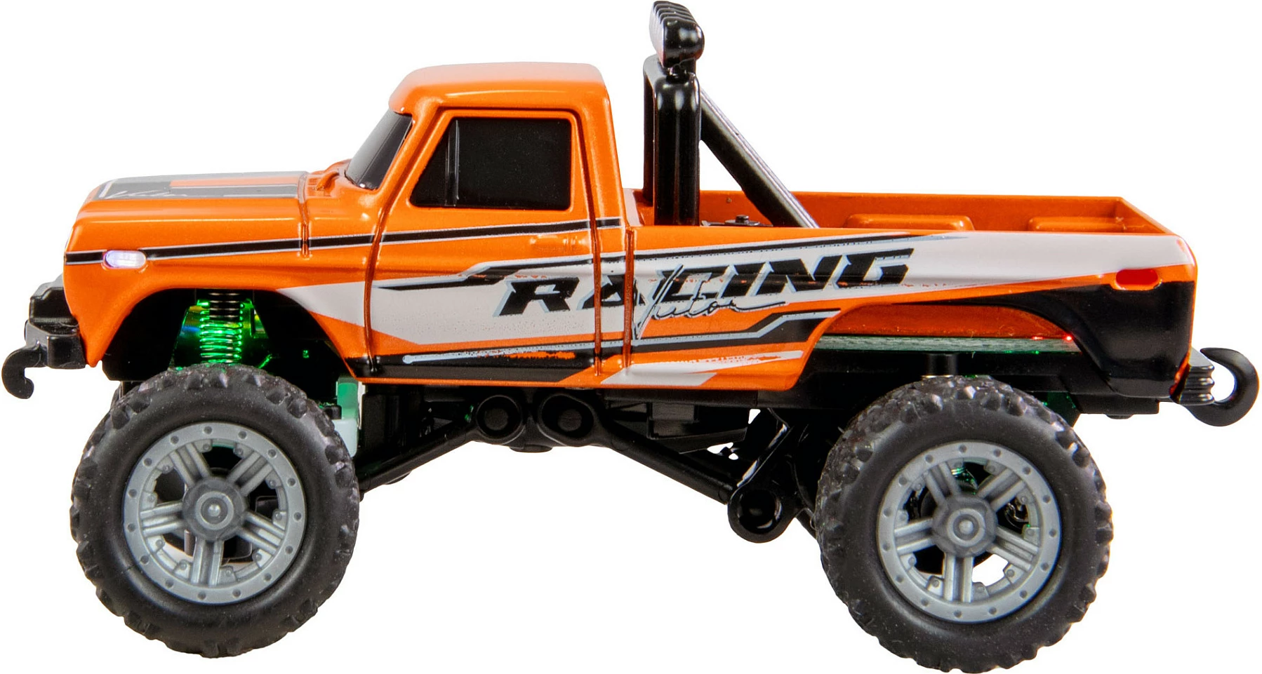 Kamion lodër RC AMEWI 22705 Monster Truck, 1:64, 2.4GHz, bateri 200mAh, portokalli