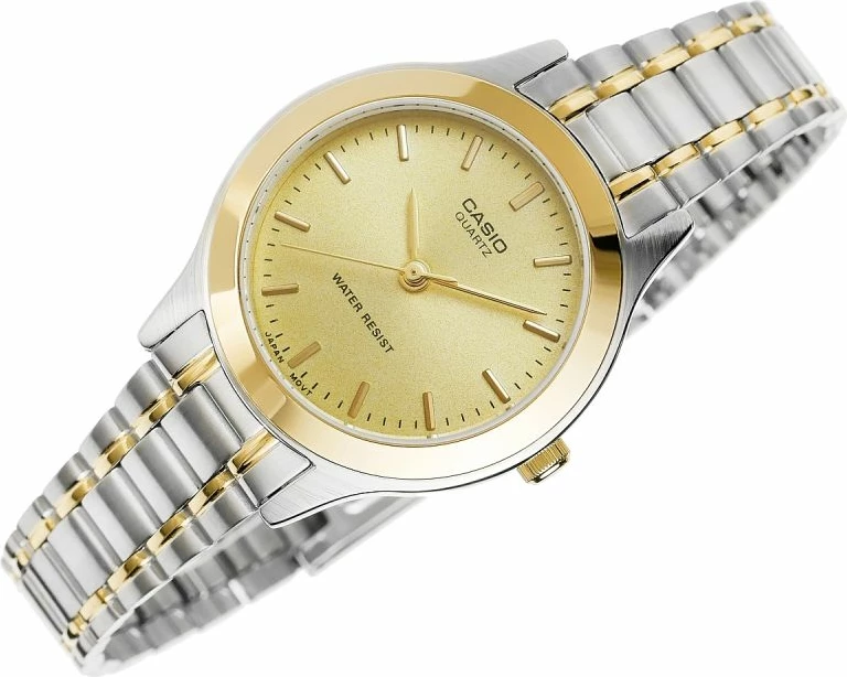 Orë dore për femra Casio, argjend e ar