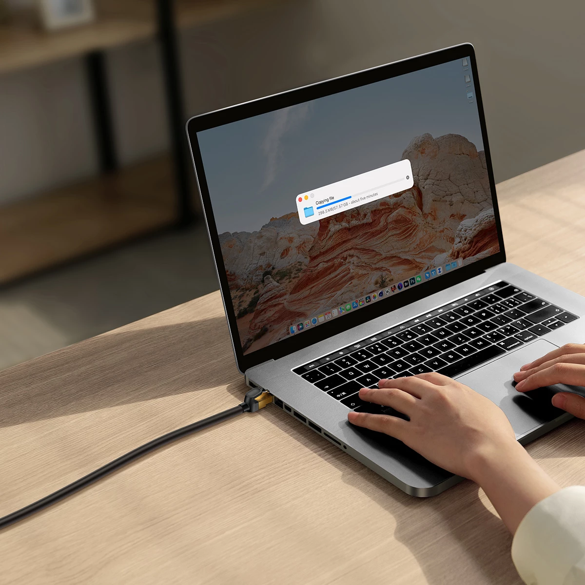 Kabllo rrjeti Baseus Speed Seven Cat 7, RJ45, 10Gbps, 5m, e zezë