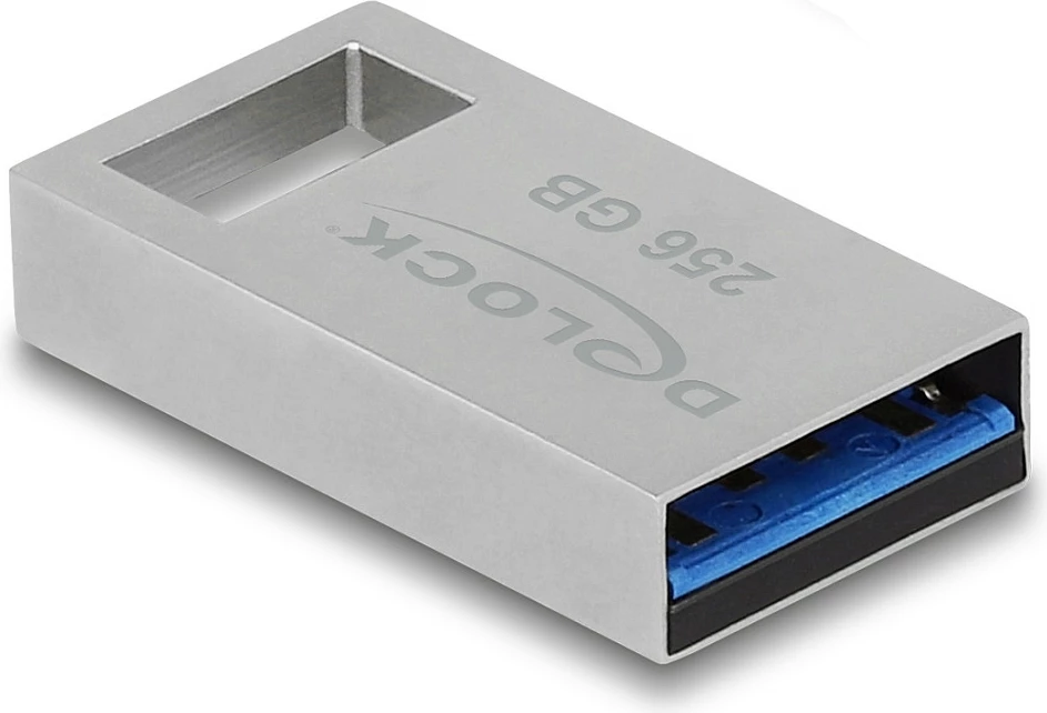 USB stick DeLOCK 256GB, USB-A 3.2 Gen 1, metal, capless, gri