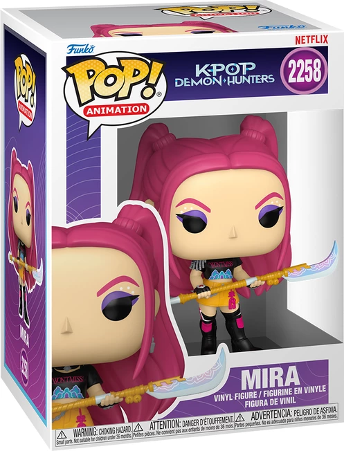 Figurë koleksionuese Funko POP! Animation KPOP Demon Hunters Mira, vinyl, rozë