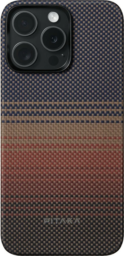 Mbështjellës Pitaka MagEZ Case 5 për iPhone 15 Pro Max, MagSafe, 0.69 mm, aramid fiber, Sunset 5