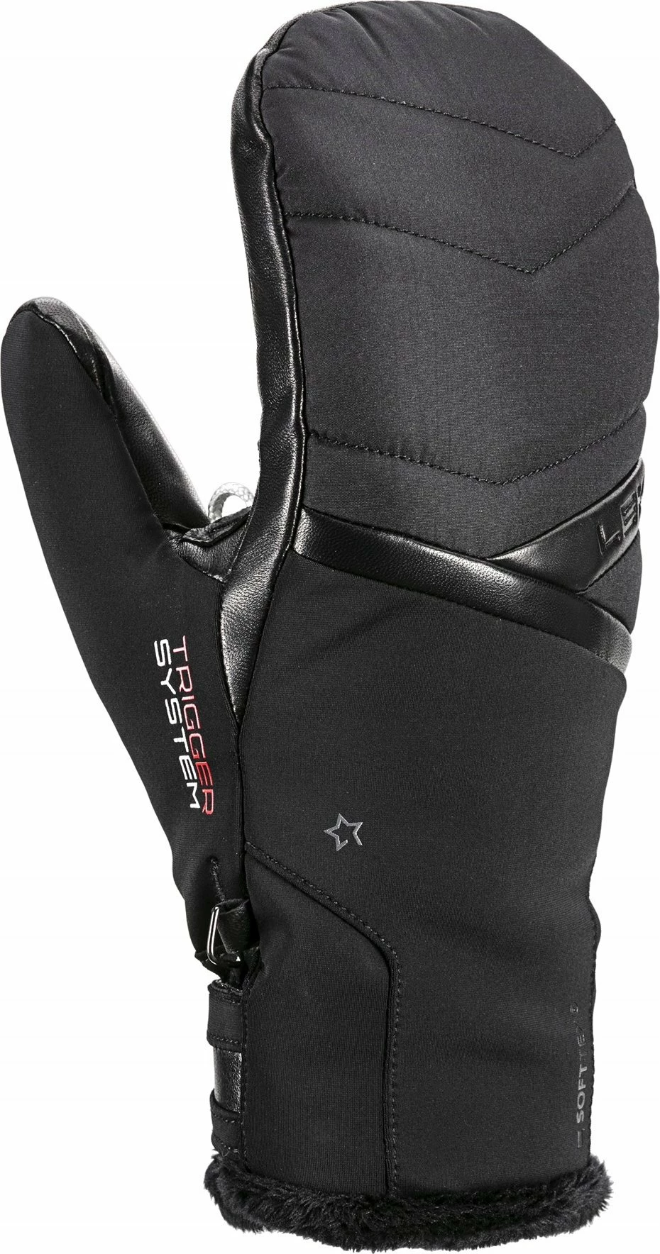 Dorëzë ski Leki Snowfox 3D Mitt, 6.5 / S, e zezë