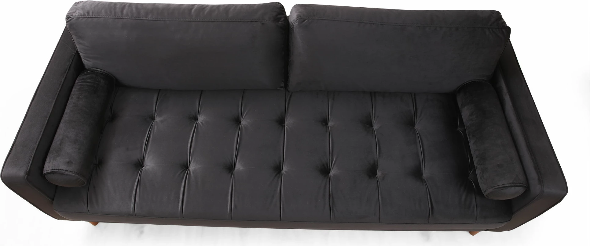 Divan treshe Atelier del Sofa, ngjyrë e zezë, Rome